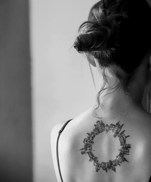 Xăm, tattoo, cơ thể, da, kiến trúc